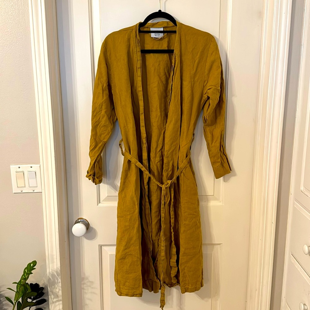 Parachute Linen mustard ochre Robe